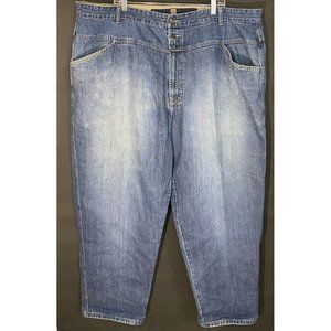 Marithé + François Girbaud Jeans Hose Vintage MFG Italy Pant Denim  Blue 48x30